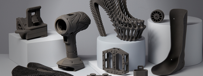 A variety of 3D-printed prototypes using SLS technologie from Expert-3DPrinter