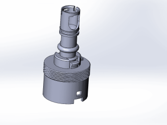 3D CAD model of a complex mechanical component