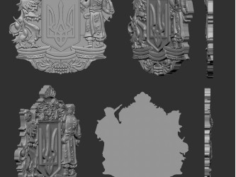 Artistic 3D modeling of the Large State Emblem of USA