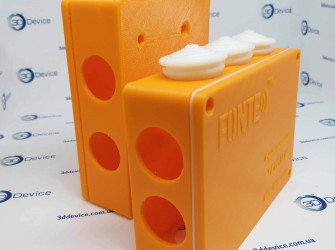 3D printed junction box, PLA & TPU filaments