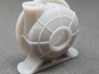 3D printed pump housing prototype in Formlabs Draft Resin | Expert-3DPrinter