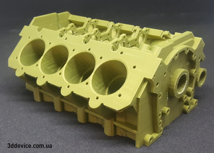 3D printing of a prototype engine block - precise engineering modeling in Houston