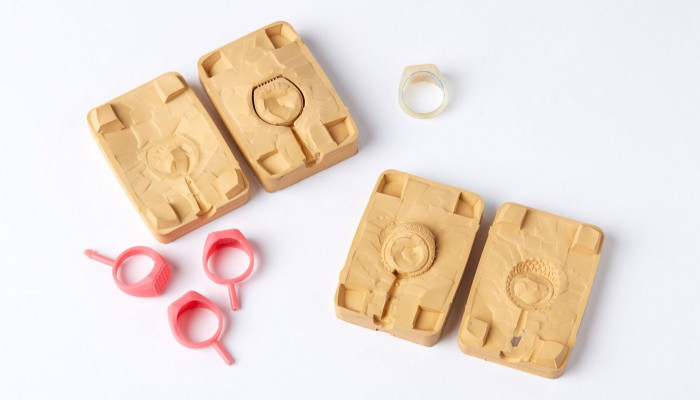 SLA 3D-printed molds for jewelry casting