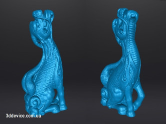 Chinese dragon figurine, 3D scan to order