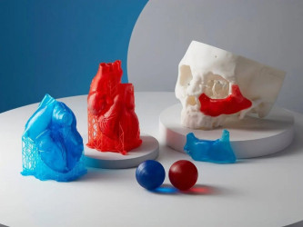 SLA 3D printing for medicine with subsequent ink painting