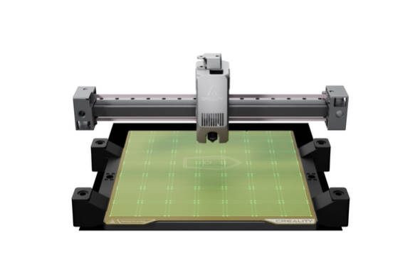 Smart auto-leveling system probing the build plate for setup.